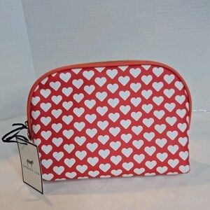 NWT Dabney Lee heart cosmetic bag
